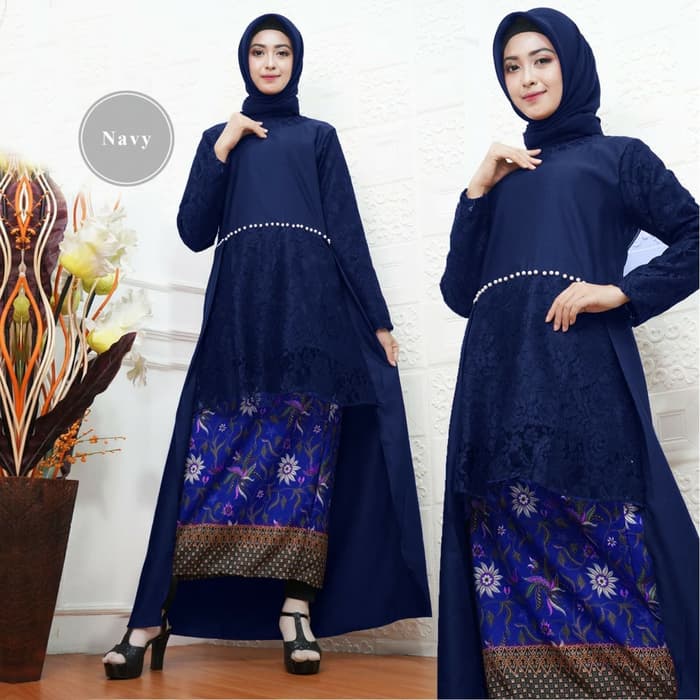 Setelan Baju Kebaya Panjang  dan Rok  Batik  Cantik  RYN Fashion
