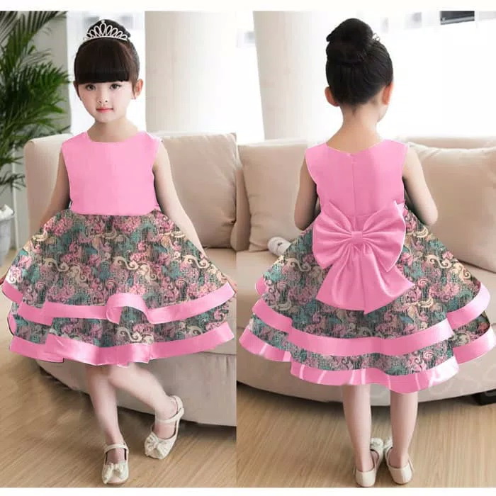  Baju  Dress Anak  Motif Batik  Cantik  Model Terbaru RYN Fashion