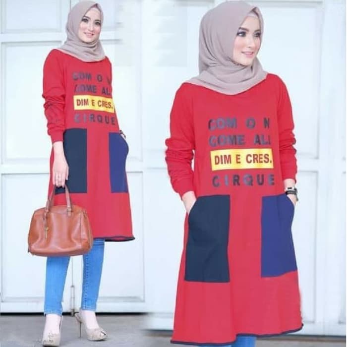 Baju Model Tunik Lengan Panjang Modis Terbaru | RYN Fashion