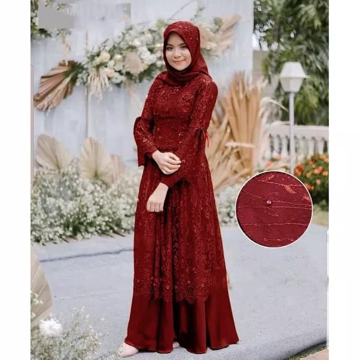  Model  Baju  Gamis  Long Dress Muslim Tille RYN Fashion