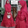 Model Setelan Baju Gamis Syari Full Brukat Terbaru