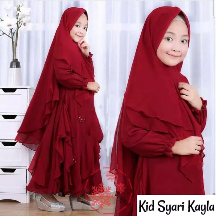 Setelan Baju  Gamis  Muslim Anak Perempuan  Cantik RYN Fashion
