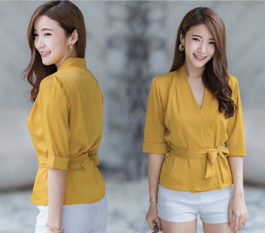  Baju  Blouse Atasan Wanita Model  Korea  Terbaru 