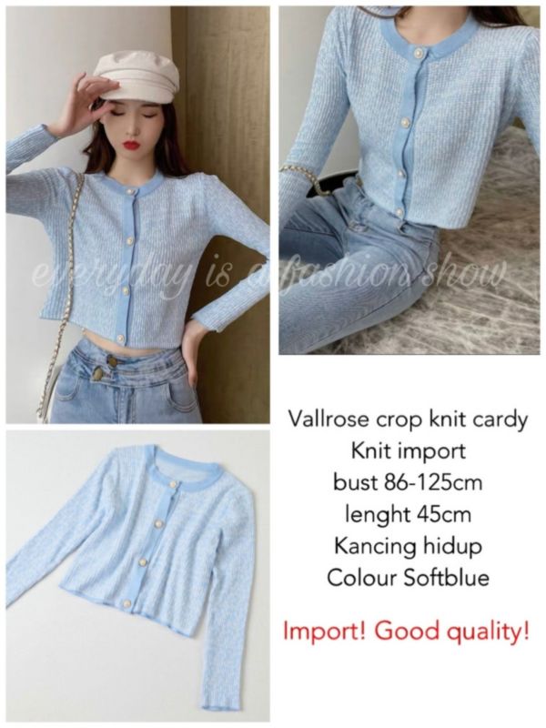  Baju  Cardigan Pendek Crop  Knit Cardy Model Terbaru 