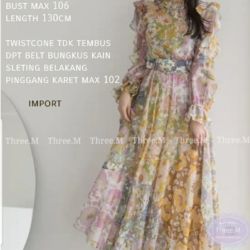 Baju Gamis Long Dress Naomi Maxi Model Korea
