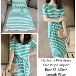 Baju Mini Dress Pendek Hadeana Knit Dress Modern