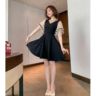 Baju Flare Mini Dress Pendek Pesta Model Korea