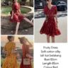 Baju Dress Pendek Motif Fruity Gaya Korea