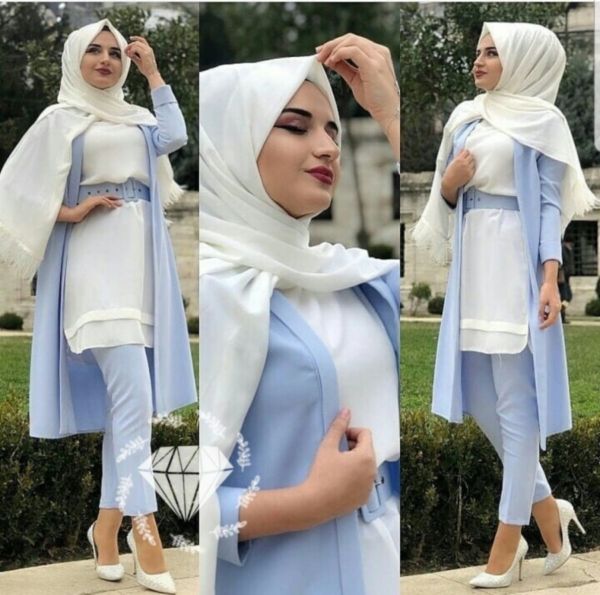Baju Setelan Hijab Celana Cardigan Model Terbaru