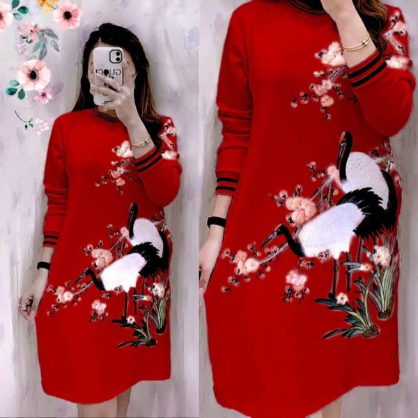 Model Baju Tunik Printing Motif Bunga Terbaru