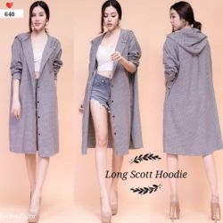 Long Coat Blazer Hoodie Panjang Model Terbaru