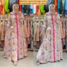Baju Gamis Wanita Terbaru Motif Floral Bahan Rayon Adem